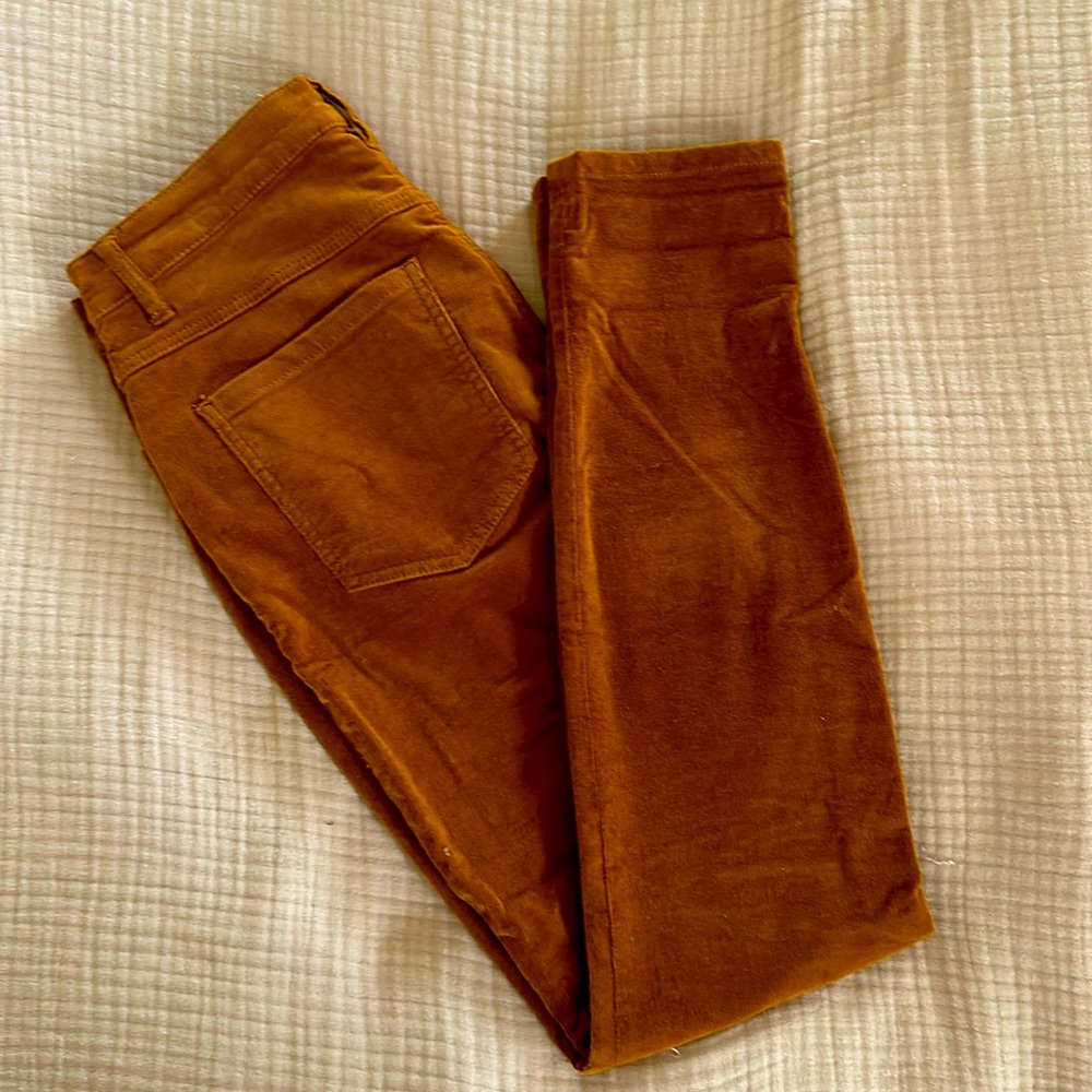 Cabi Women's Stretch Corduroy Button Fly Jeans in Cognac, Size 6